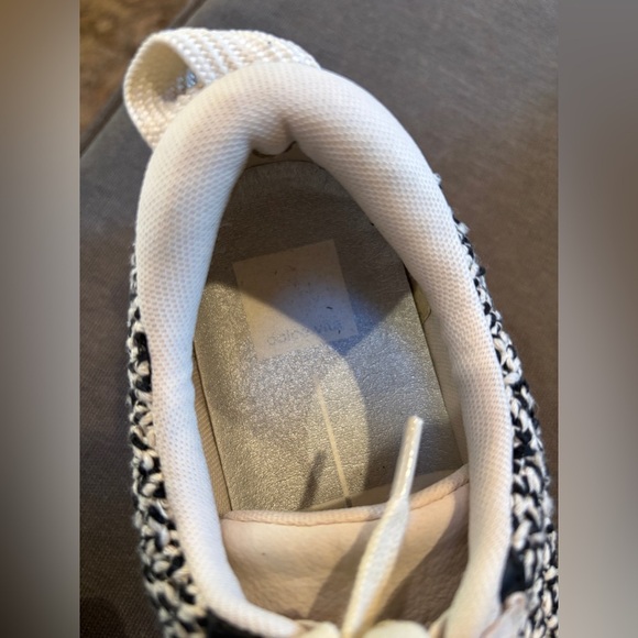 Dolce Vita Women’s Dolen Sneakers Black & White Woven Platform Size 8.5 - Picture 9 of 12